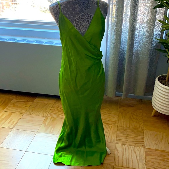 Zara DRAPED LINGERIE-STYLE DRESS - Picture 1 of 4